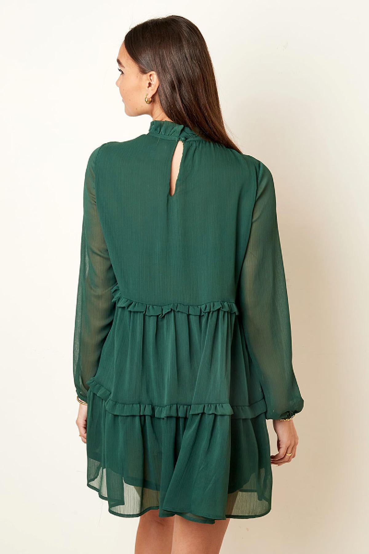 Robe en mousseline à volants