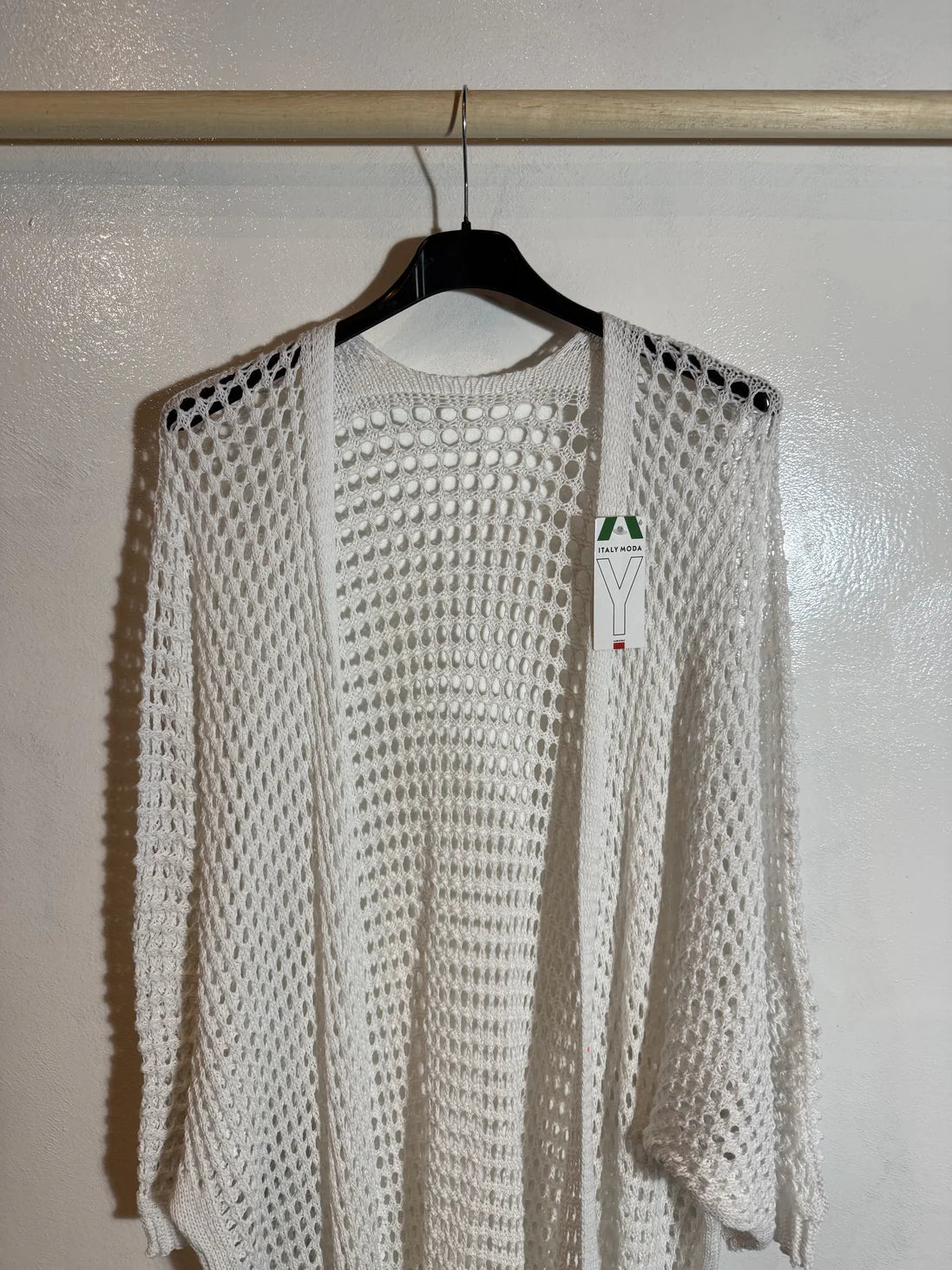 Gilet long maille filet