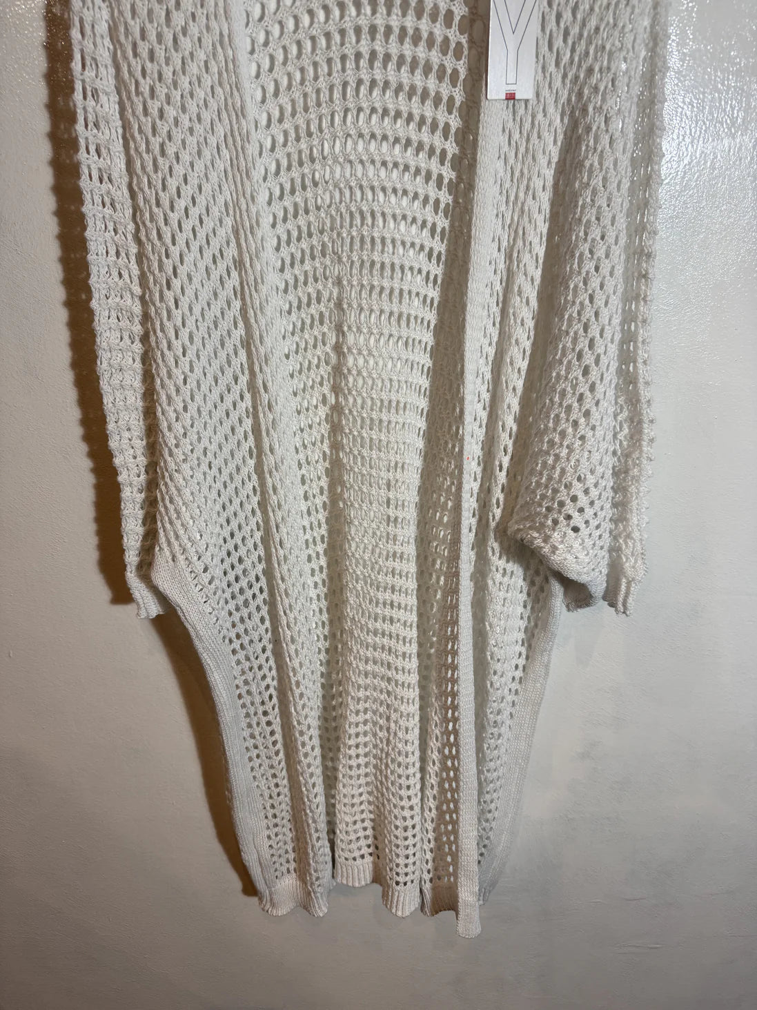 Gilet long maille filet