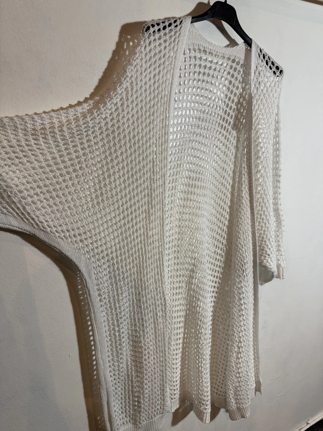 Gilet long maille filet