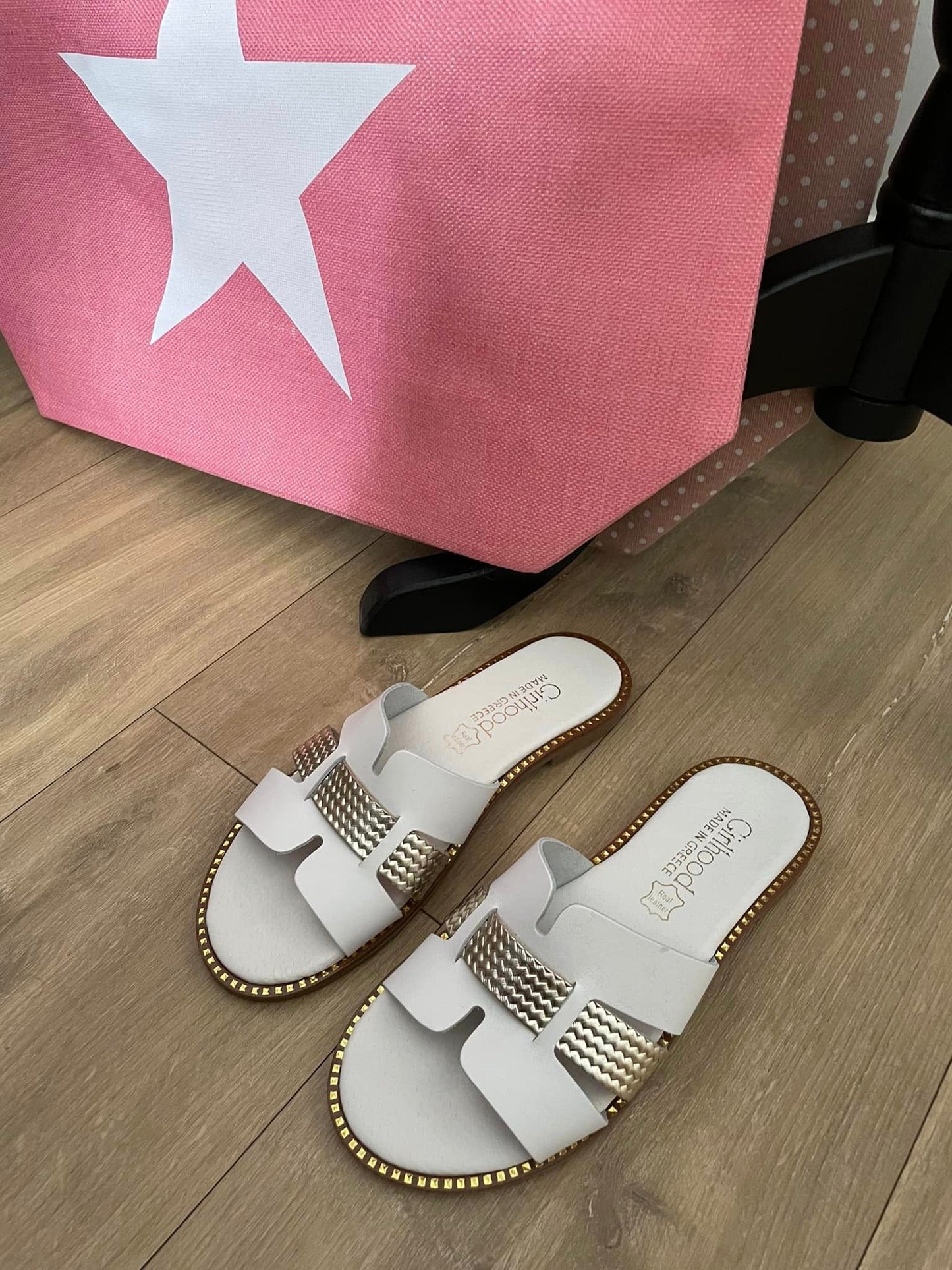 Mules en cuir