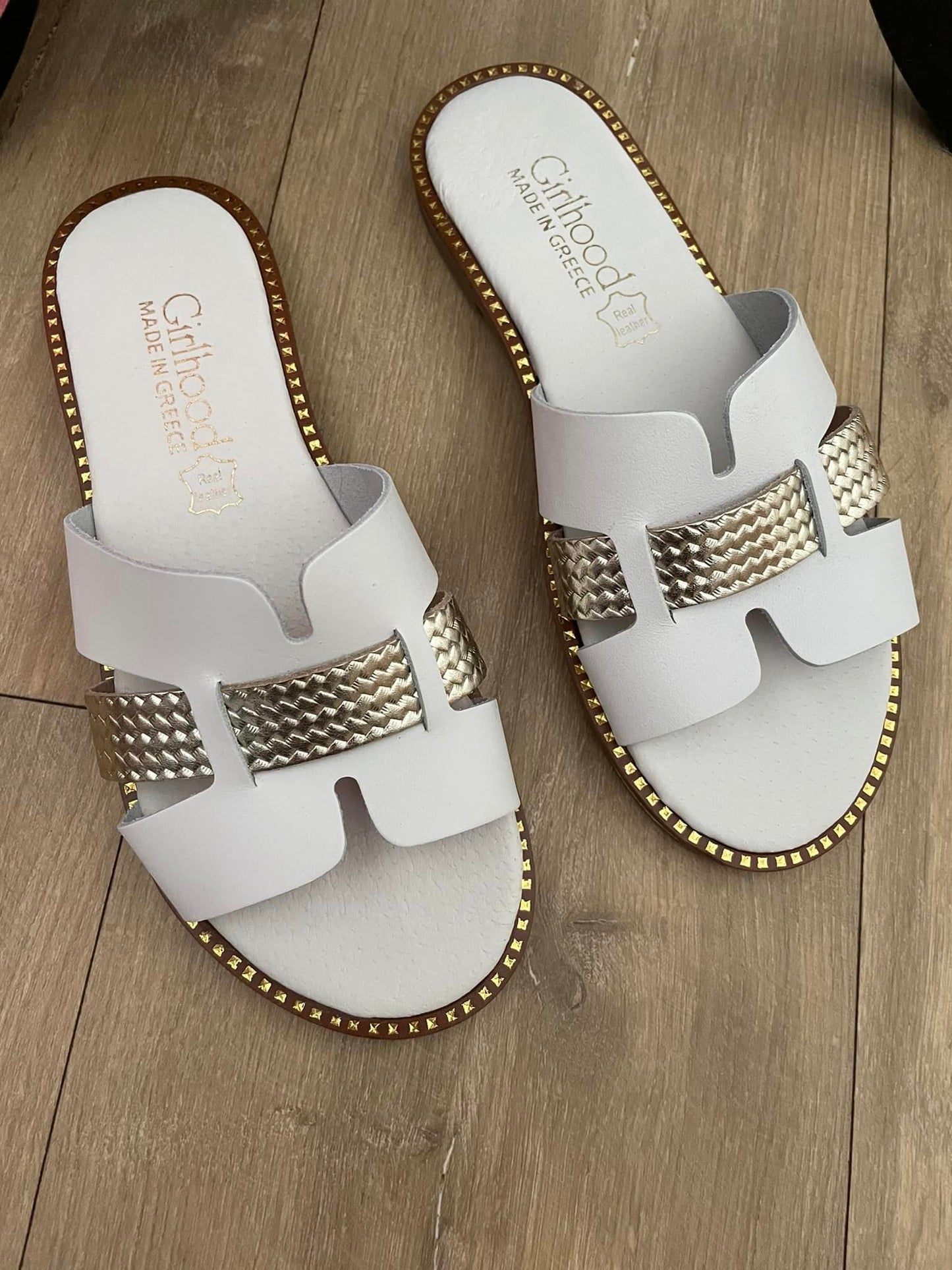 Mules en cuir