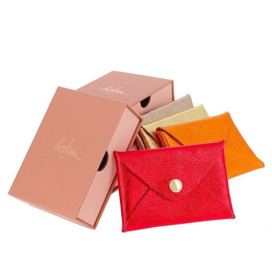 Porte carte ou porte monnaie cuir Bohm Paris coffret cadeaux