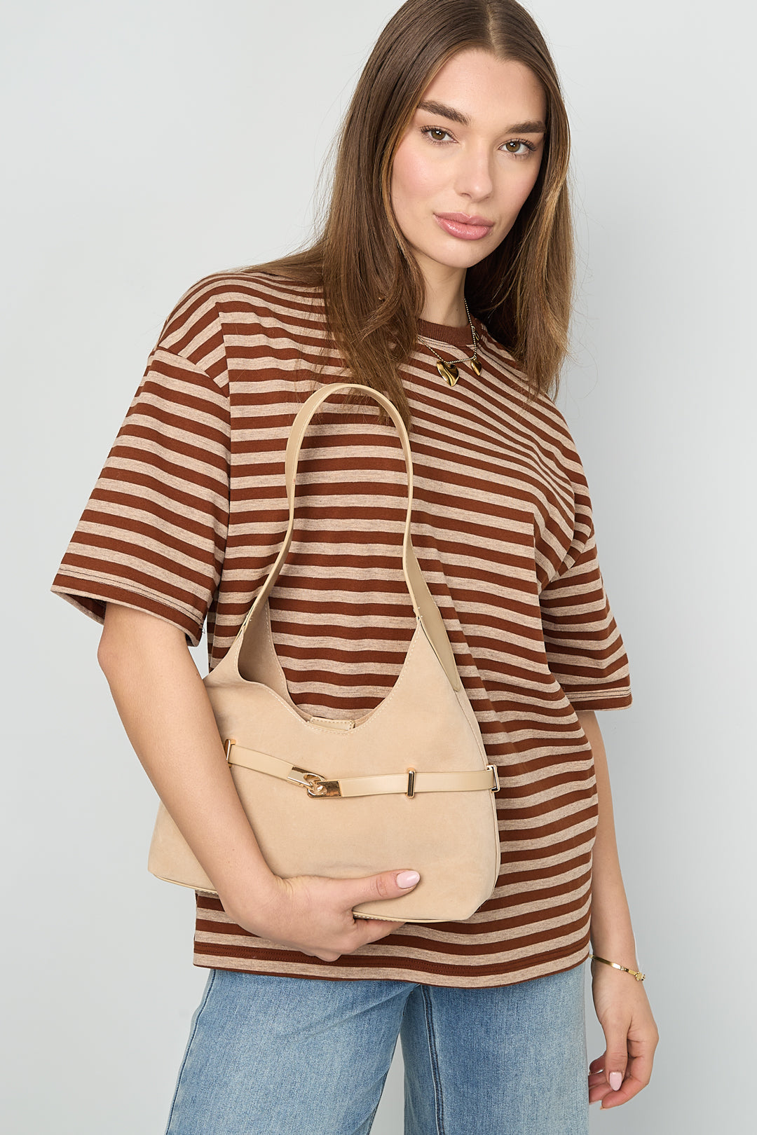 Shoulder Bags Solid Color Casual Suede Daily Accessories