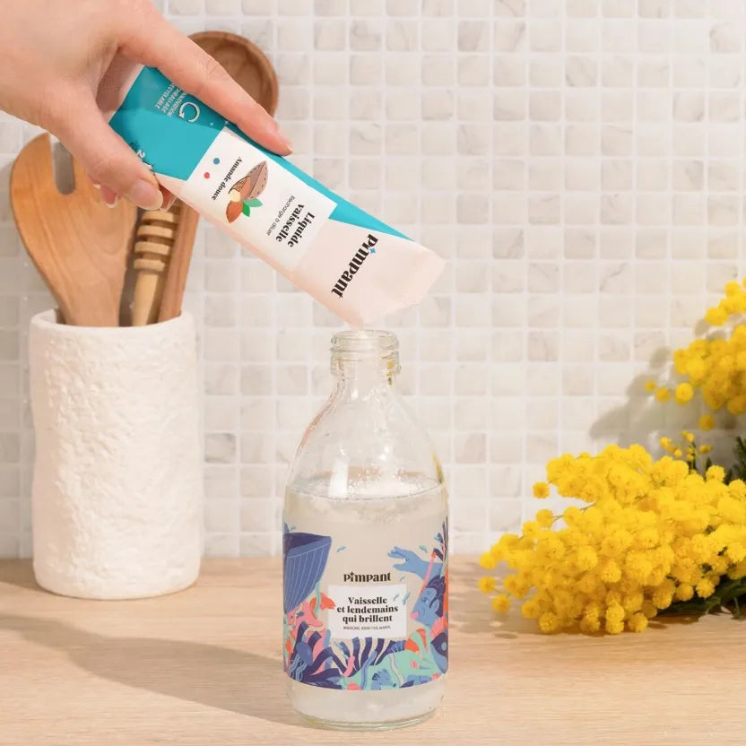 Kit Découverte Liquide Vaisselle Amande (1 bouteille + 1 stick)