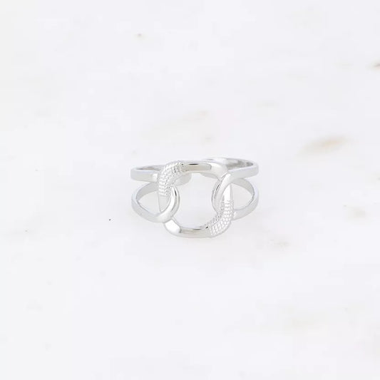 Bague anneau effet maille texturée Bohm Paris