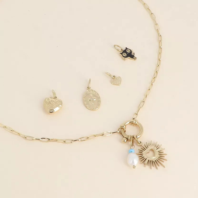 Cartelette WITH LOVE collier et 6 charms Bohm Paris