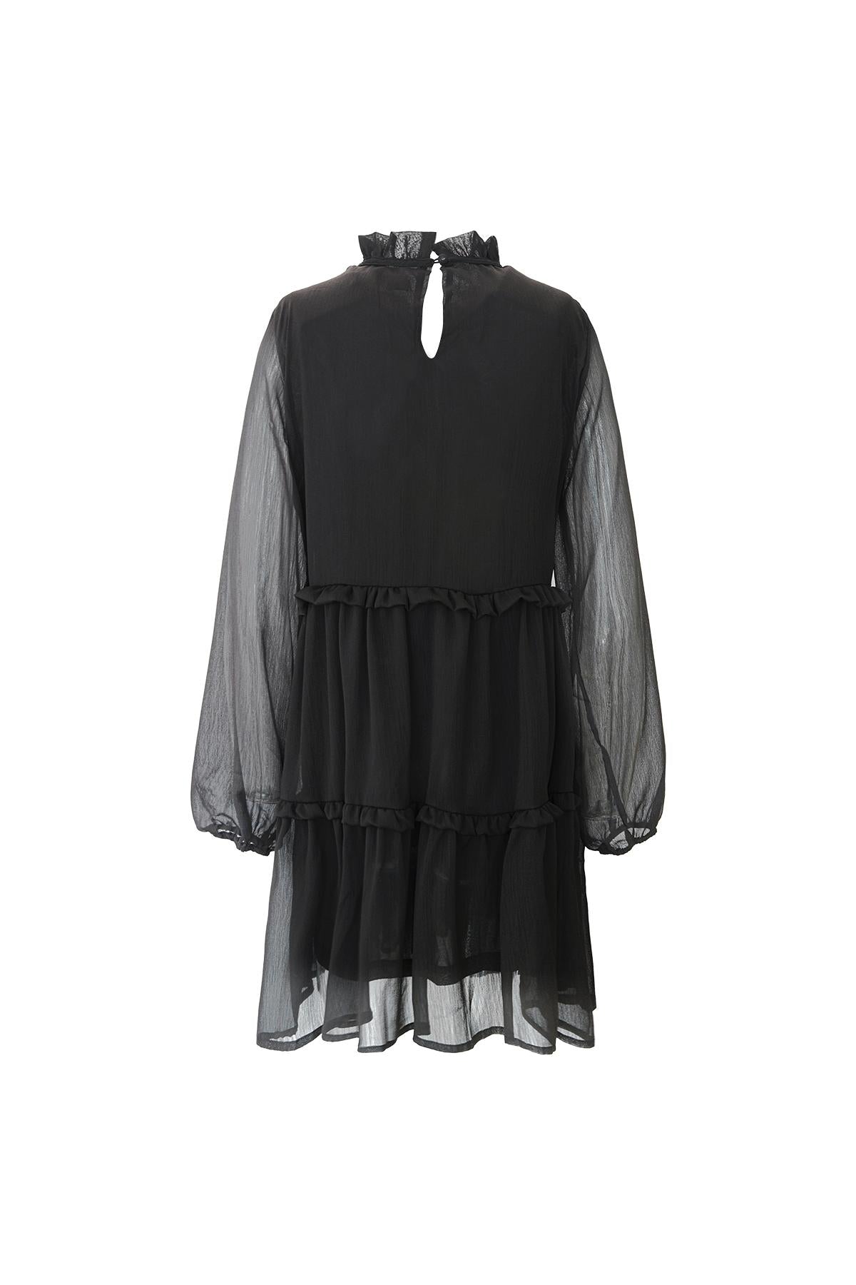 Robe en mousseline à volants