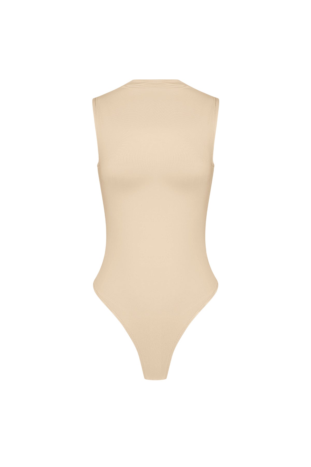 Maille Élastique Body Femme Col Montant Design Minimaliste