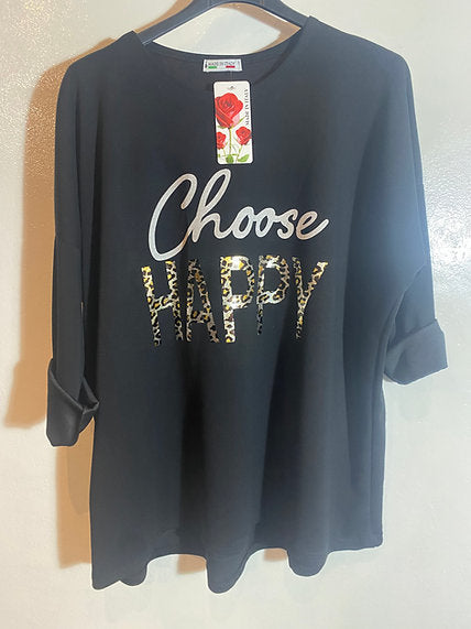 Sweat Happy grande taille