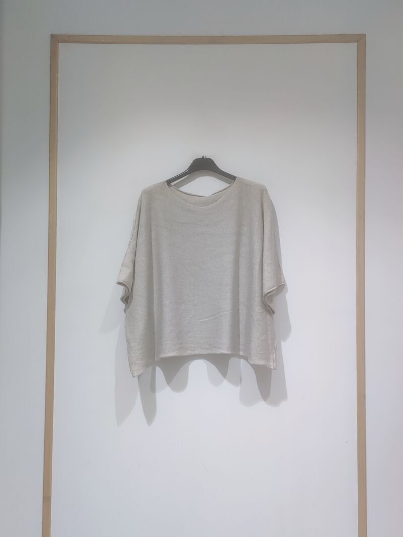 Pull oversize manches courtes, différentes couleurs, réversible