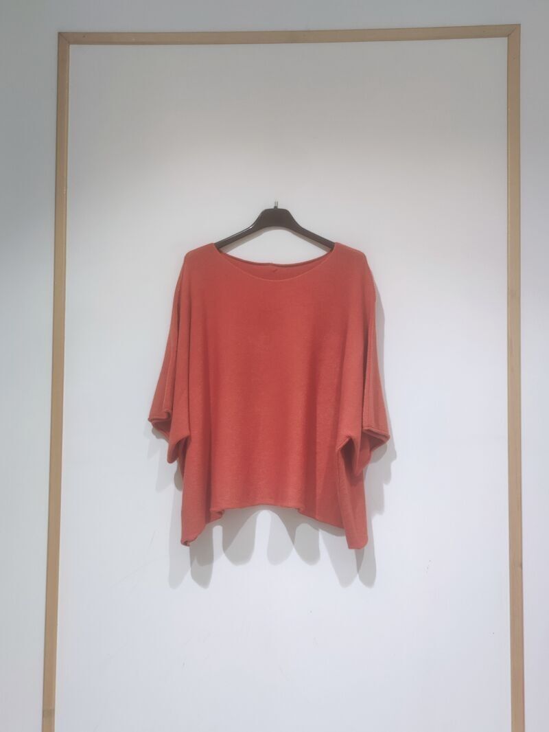 Pull oversize manches courtes, différentes couleurs, réversible