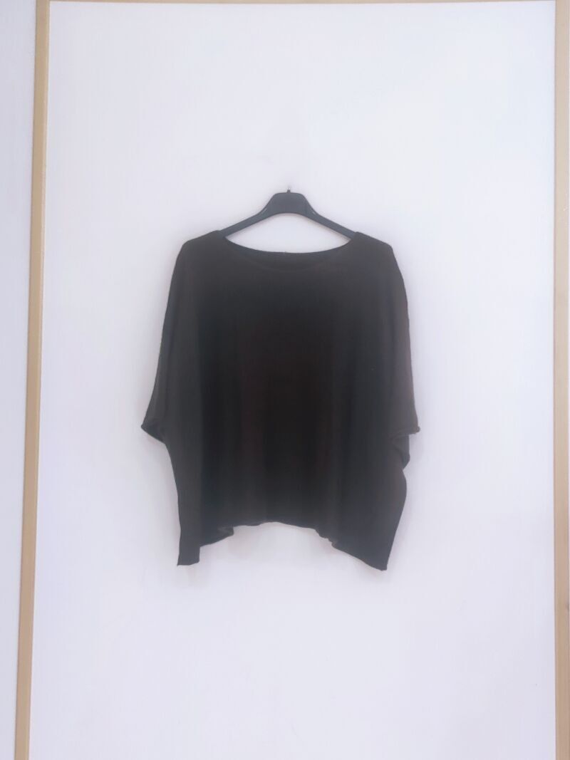 Pull oversize manches courtes, différentes couleurs, réversible