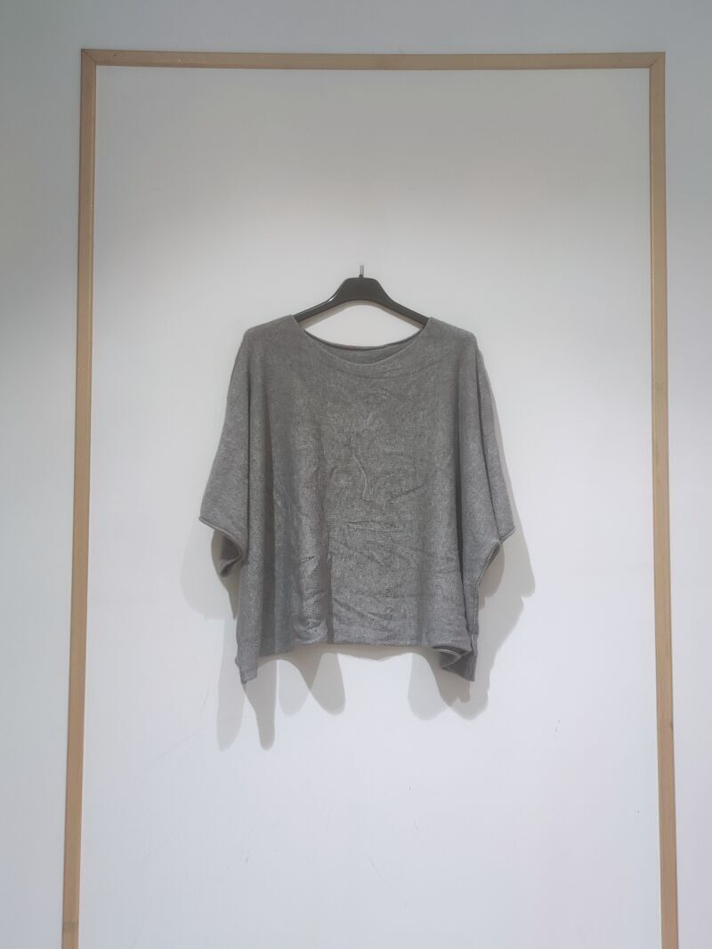 Pull oversize manches courtes, différentes couleurs, réversible
