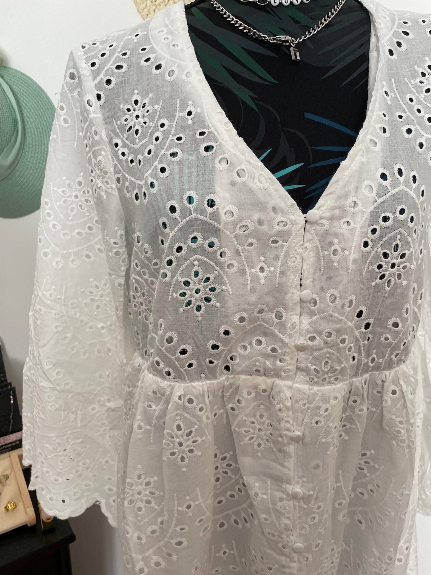 English embroidery dress