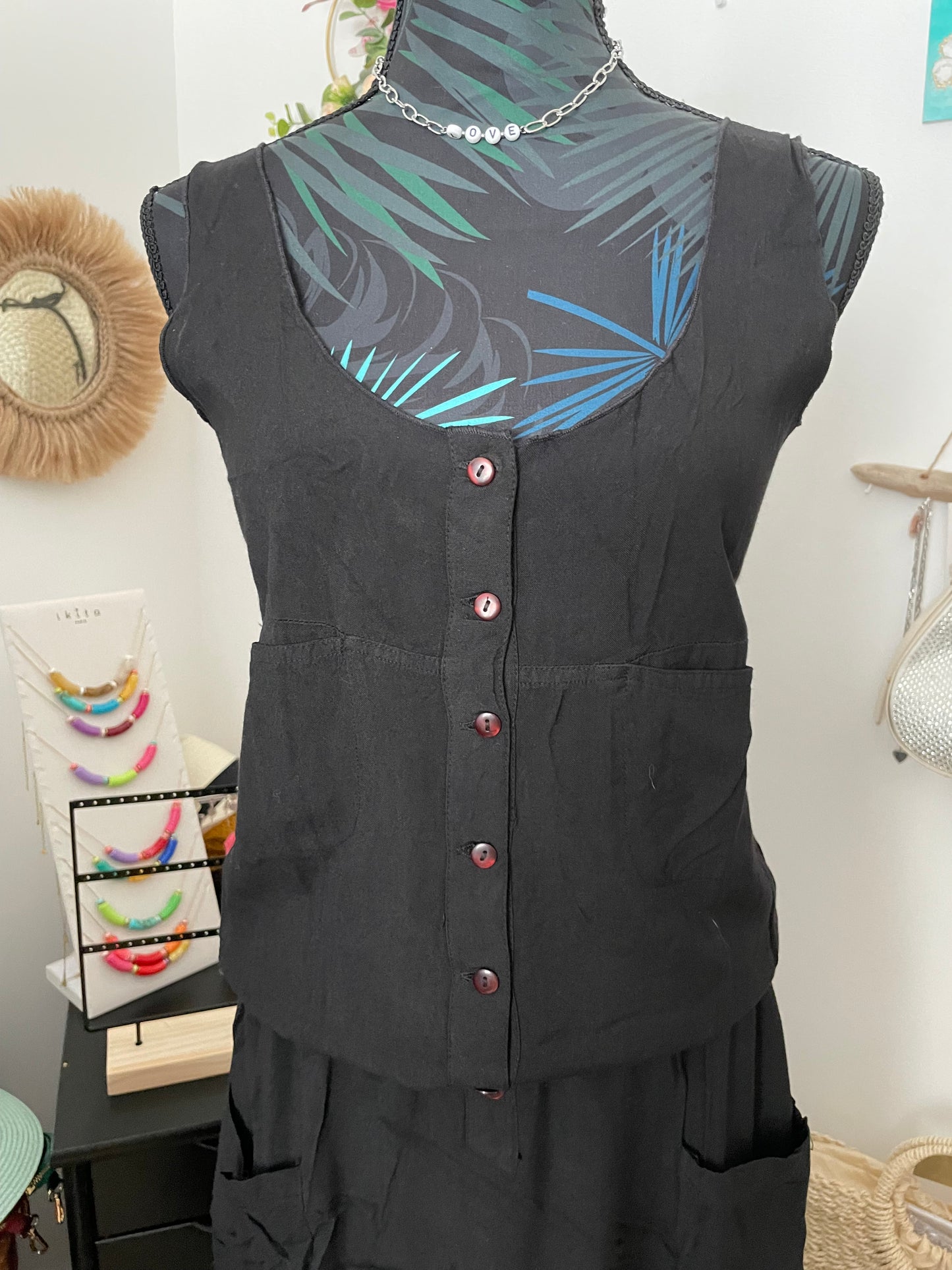 Embroidered long dress