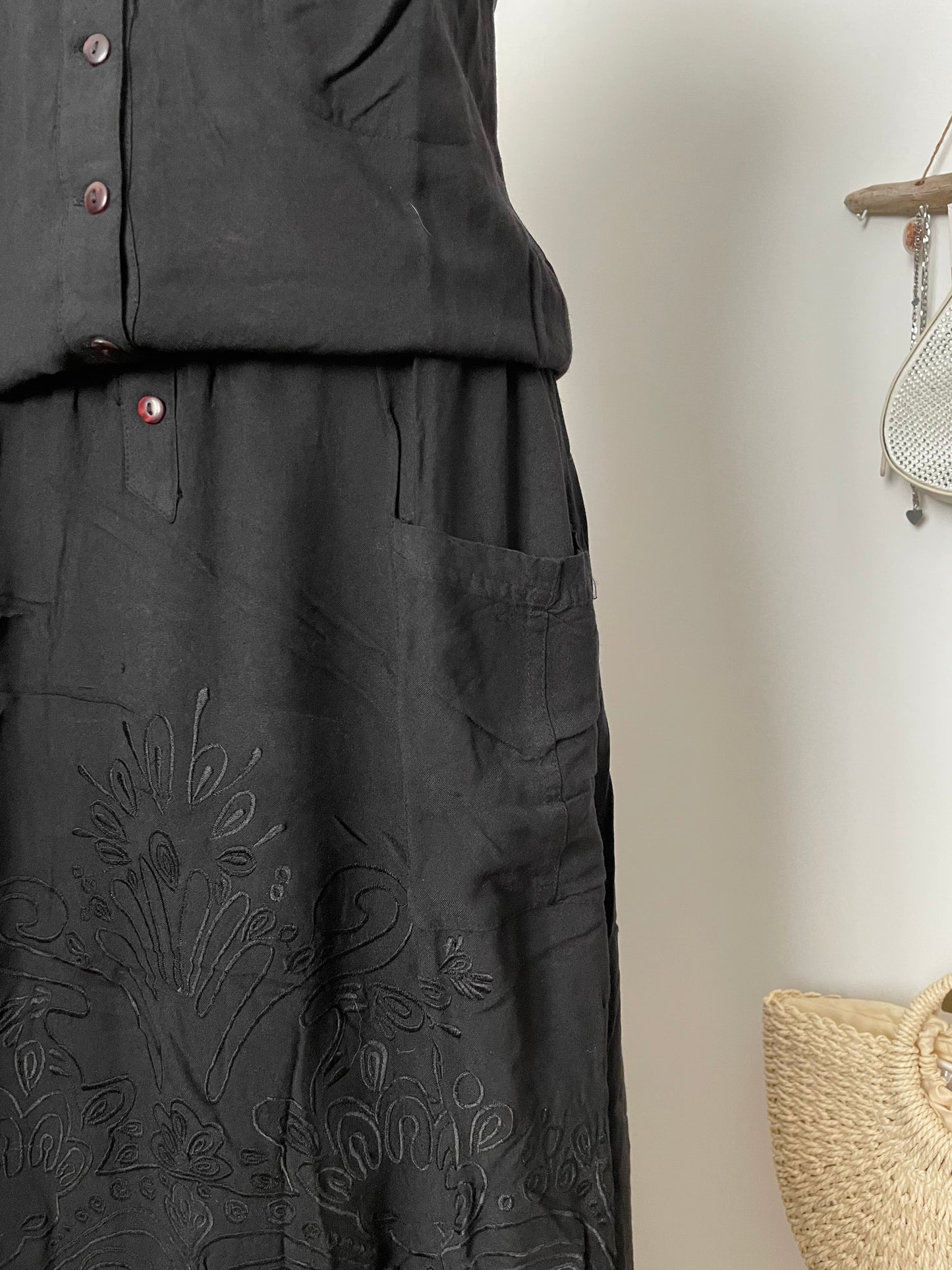Embroidered long dress