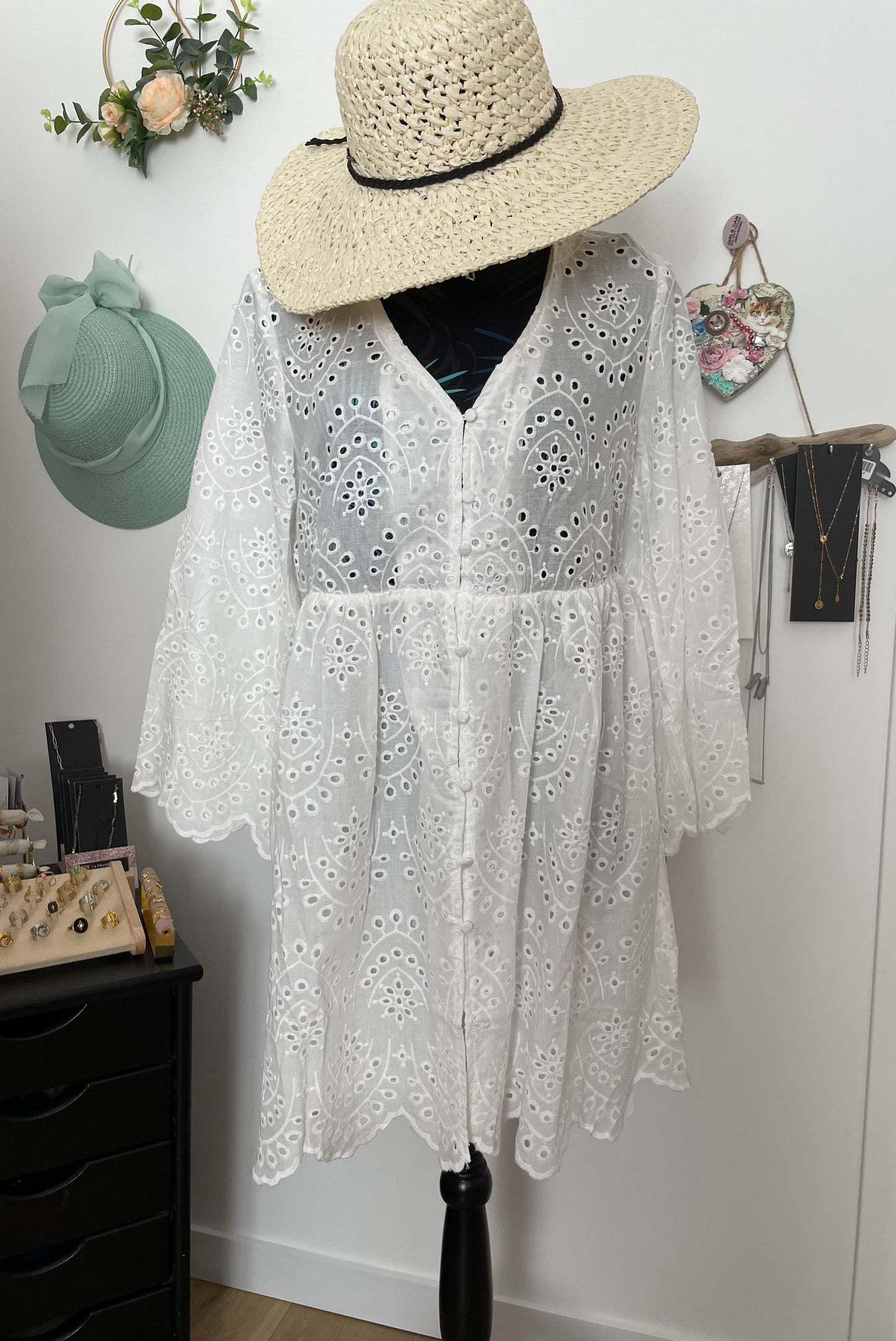 English embroidery dress