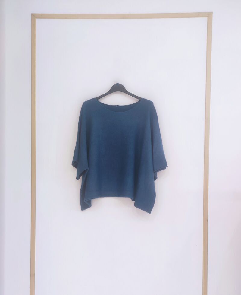 Pull oversize manches courtes, différentes couleurs, réversible