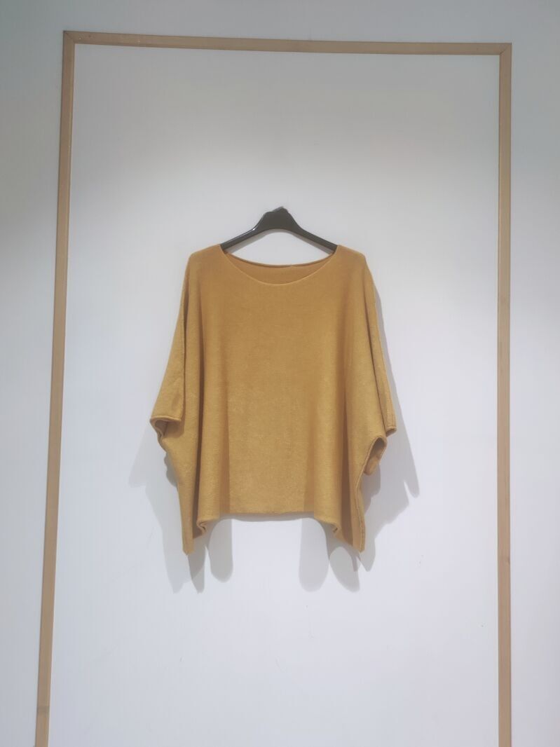Pull oversize manches courtes, différentes couleurs, réversible