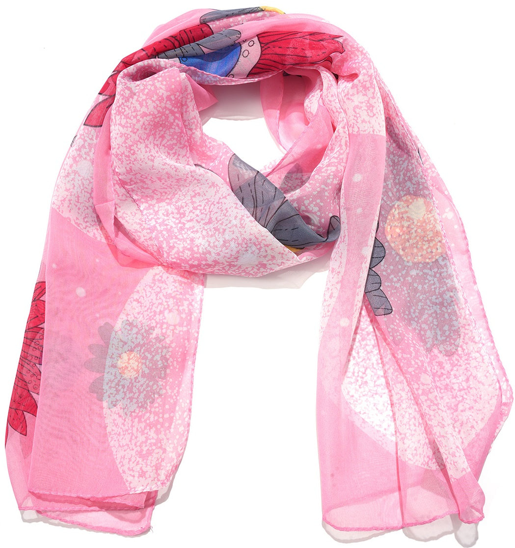 Foulard grosses fleurs