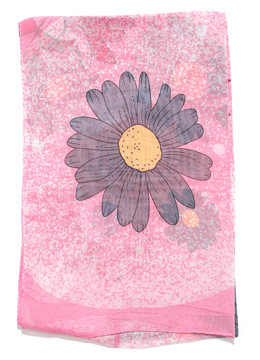 Foulard grosses fleurs