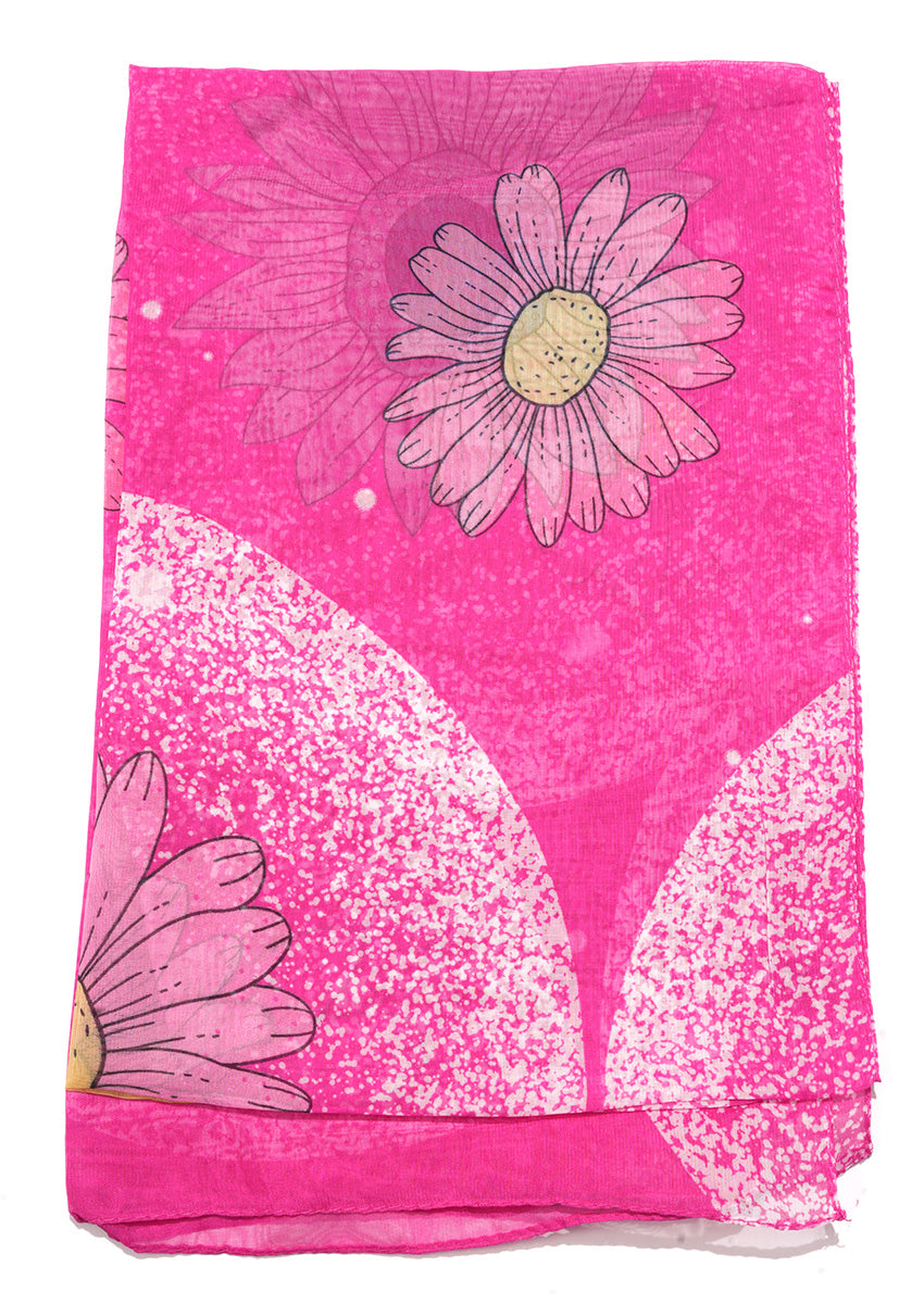 Foulard grosses fleurs