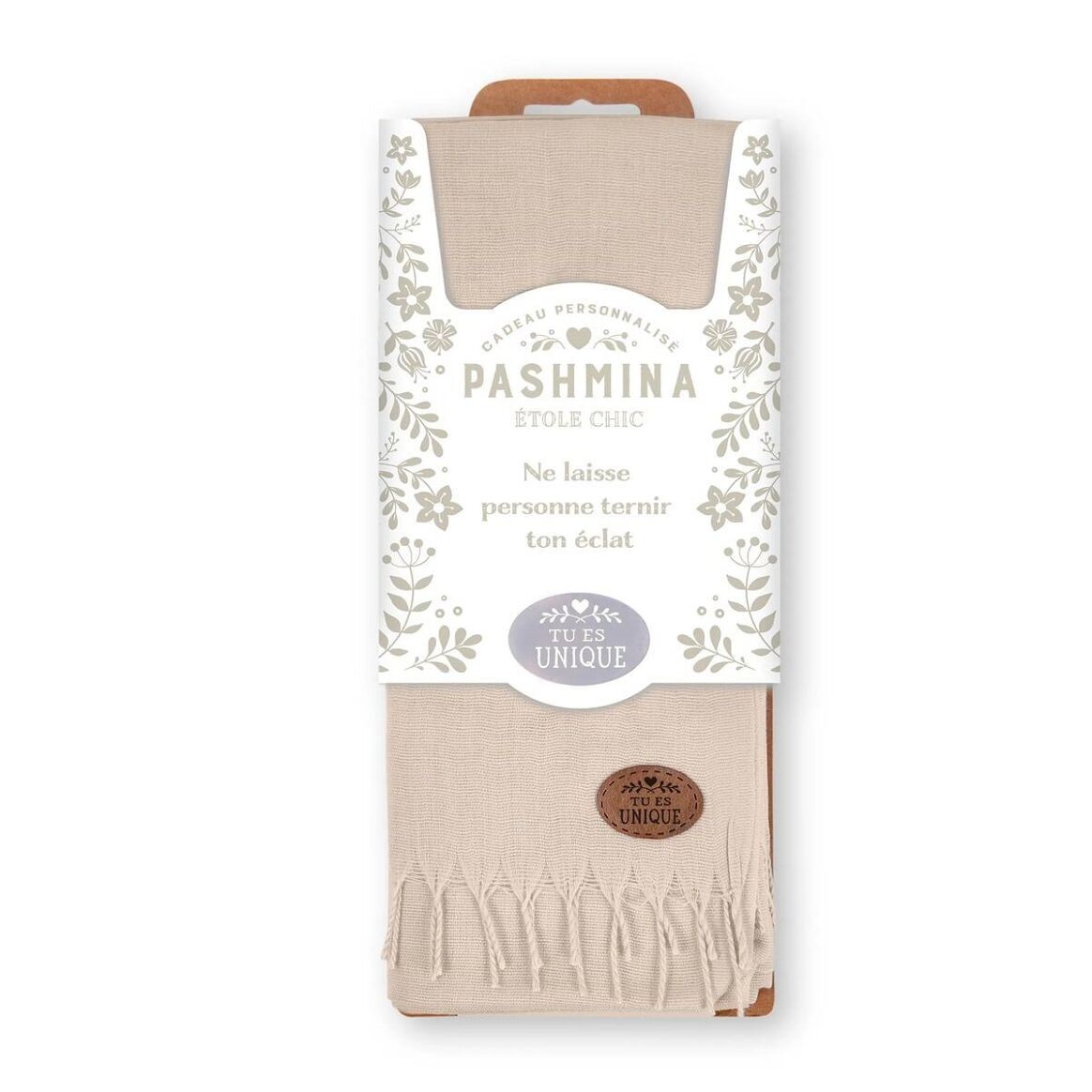 Pashmina - étole personnalisée à offrir