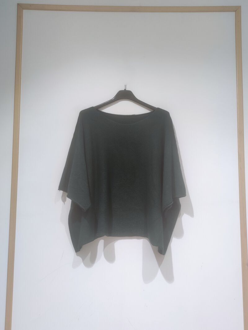 Pull oversize manches courtes, différentes couleurs, réversible