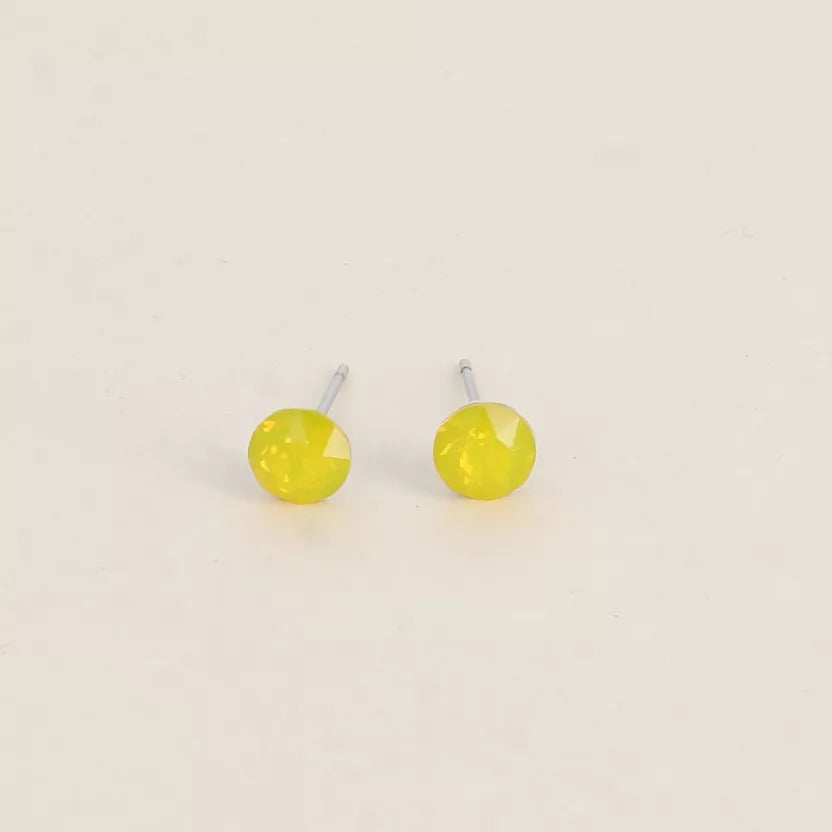 Boucles puces ornées de cristaux Swarovski Bohm Paris