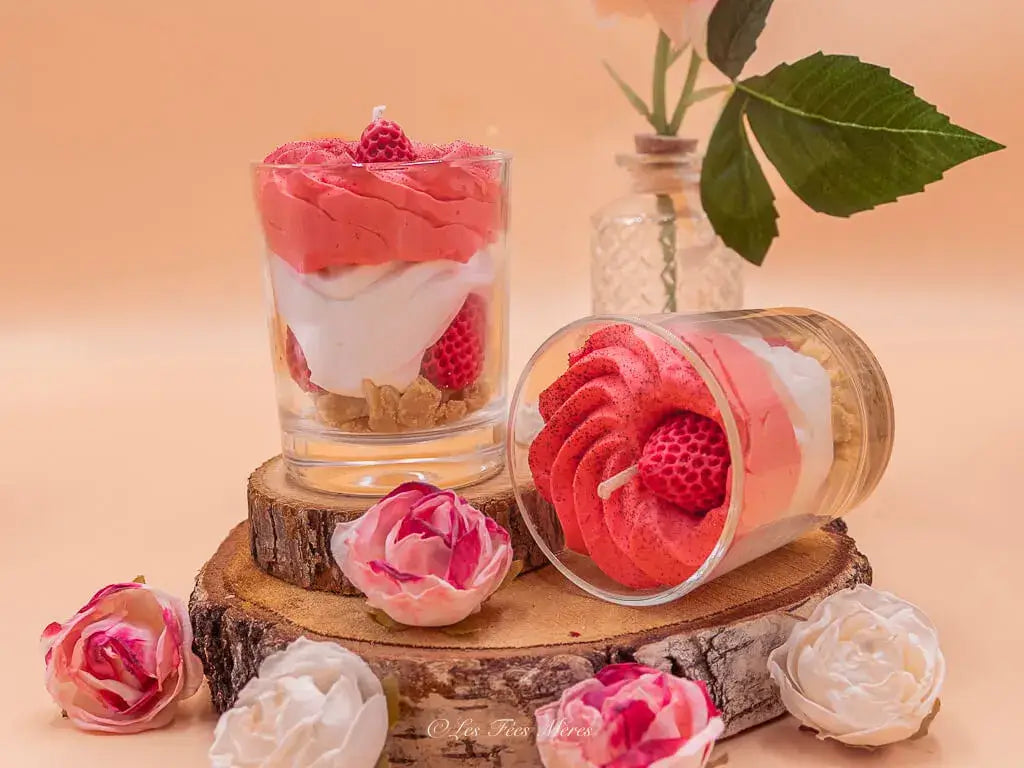 Bougie gourmande artisanale fraise des bois 100% végétale Notre best of !!!