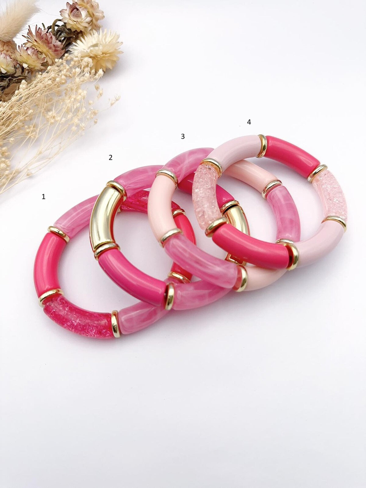 Bracelet tubes fantaisie