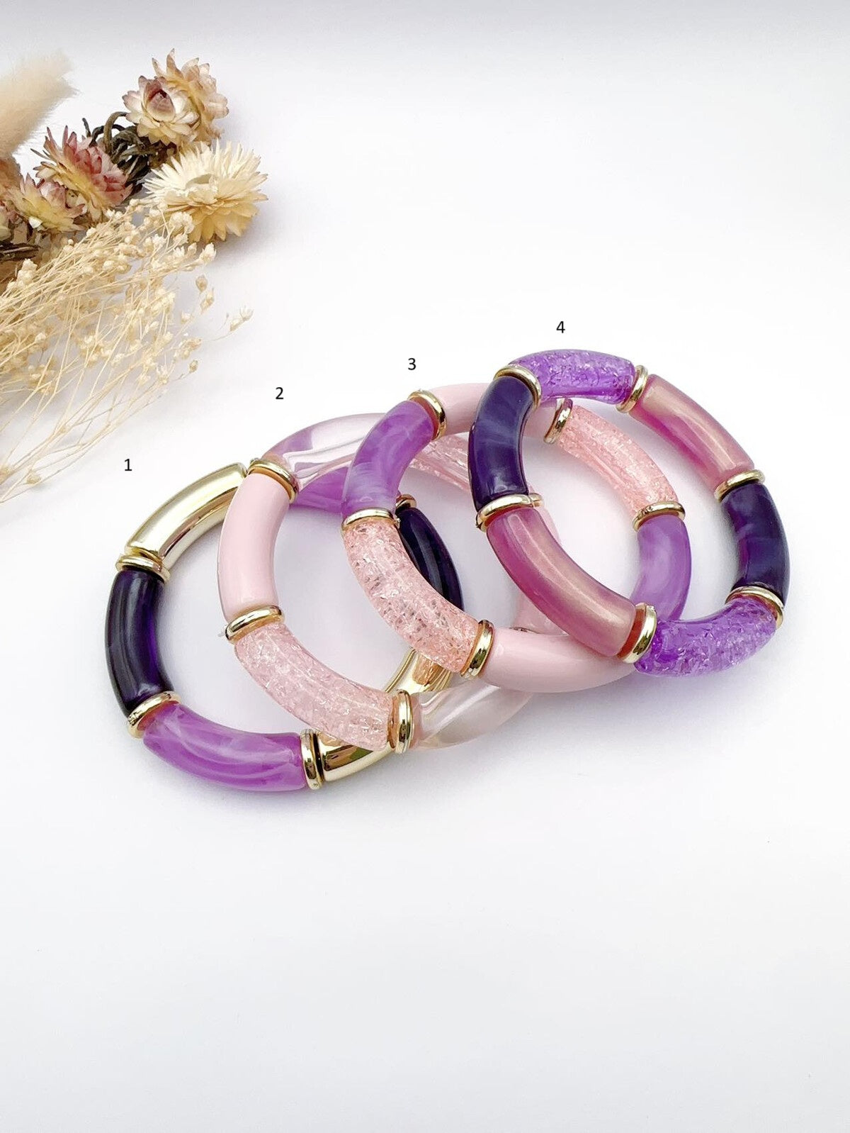 Bracelet tubes fantaisie