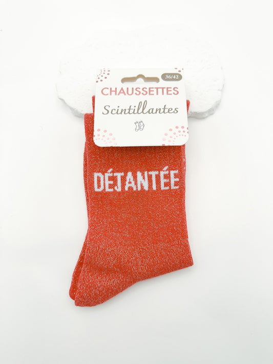 Chaussettes Scintillantes à Message Humour (Taille Unique 36-42) - Le monde de MI
