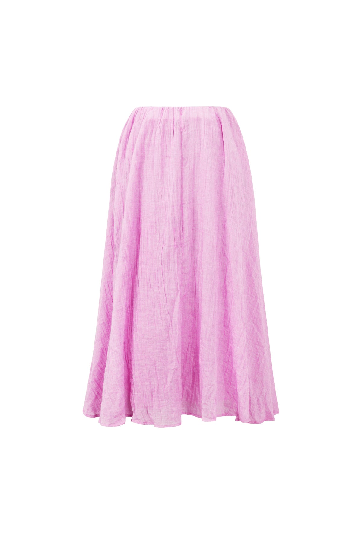 Jupe Maxi Femme en Fibre de Polyester Tissée Style Décontracté Couleur Unie