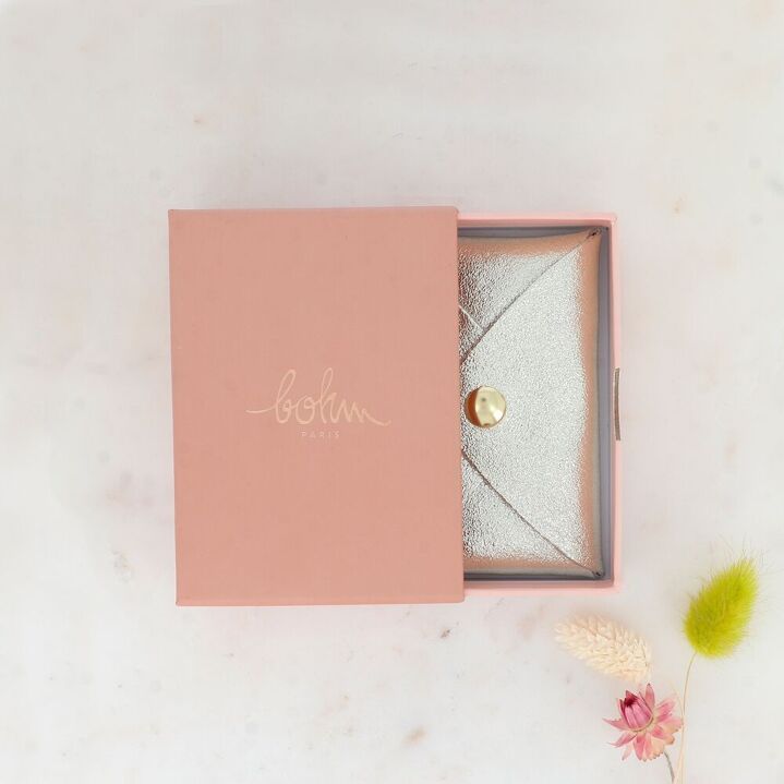 Porte carte ou porte monnaie cuir Bohm Paris coffret cadeaux