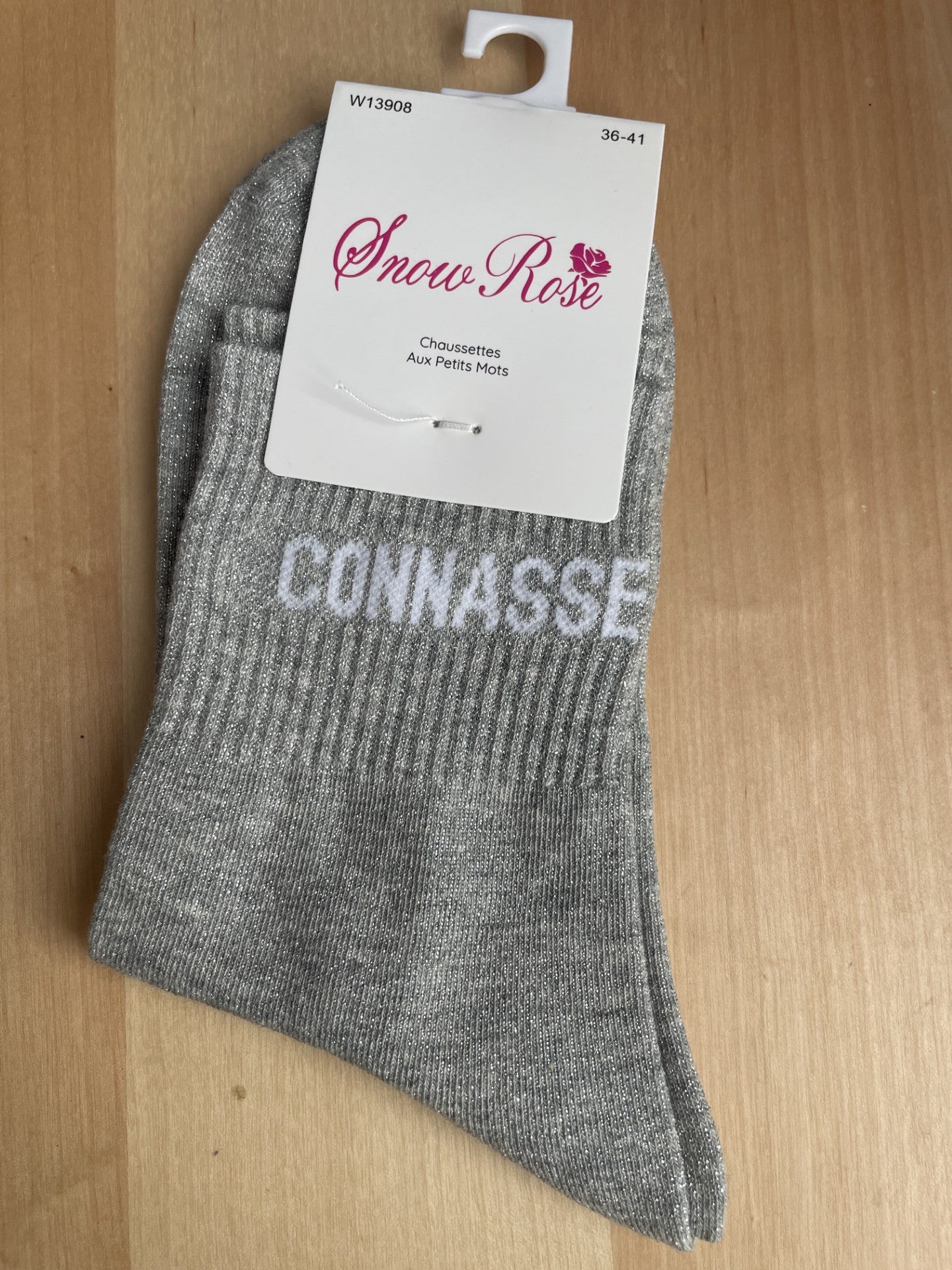 Chaussettes brillantes "CONNASSE"