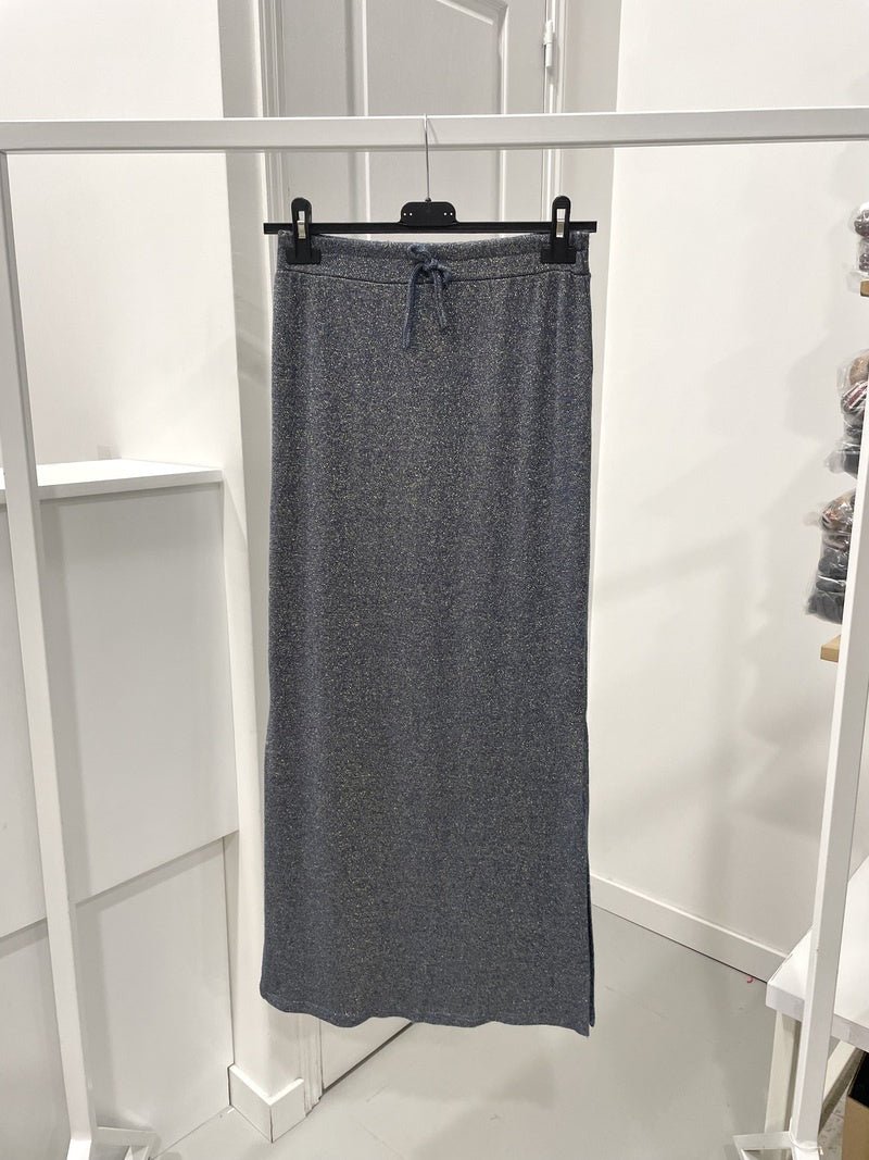Jupe droite en lurex