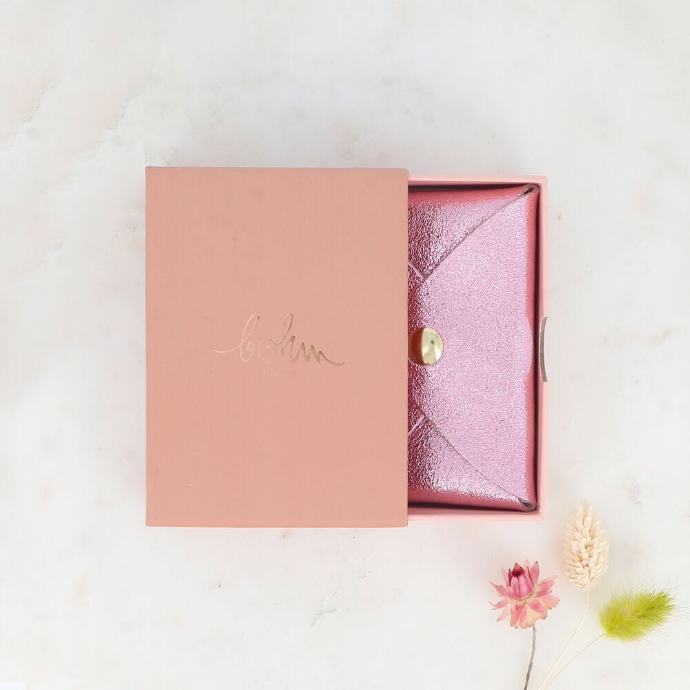 Porte carte ou porte monnaie cuir Bohm Paris coffret cadeaux