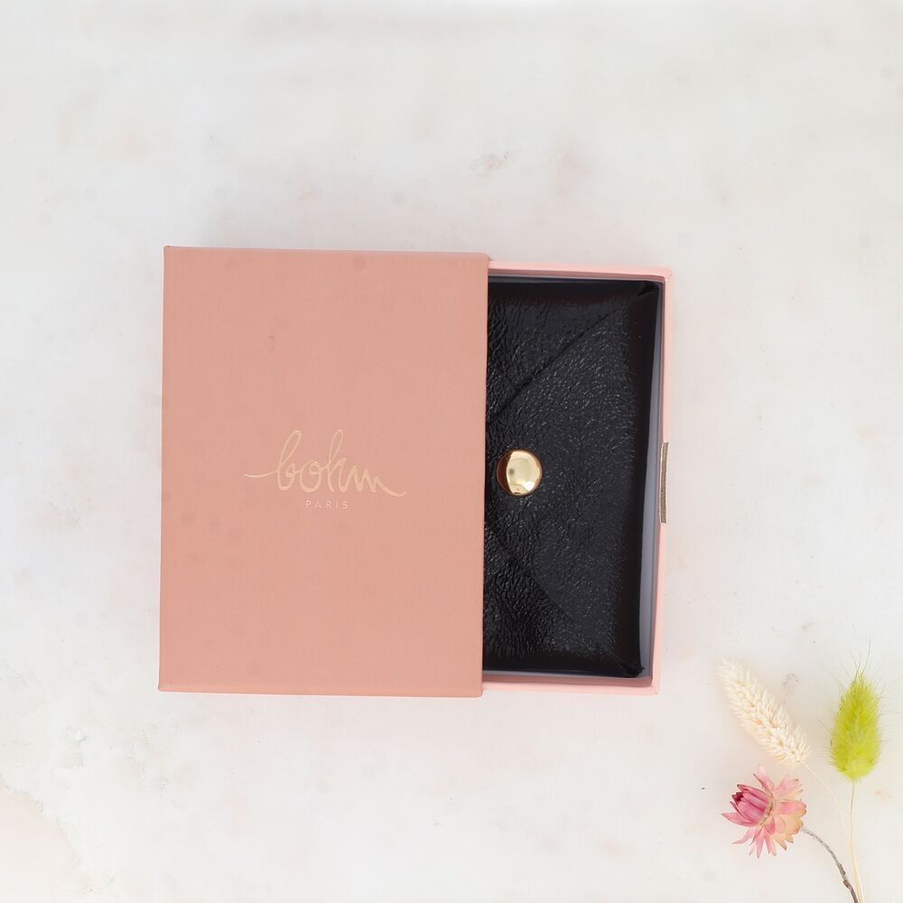 Porte carte ou porte monnaie cuir Bohm Paris coffret cadeaux