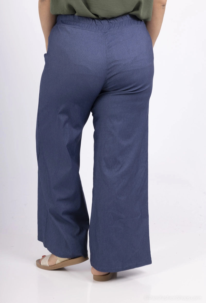 Pantalon fluide denim