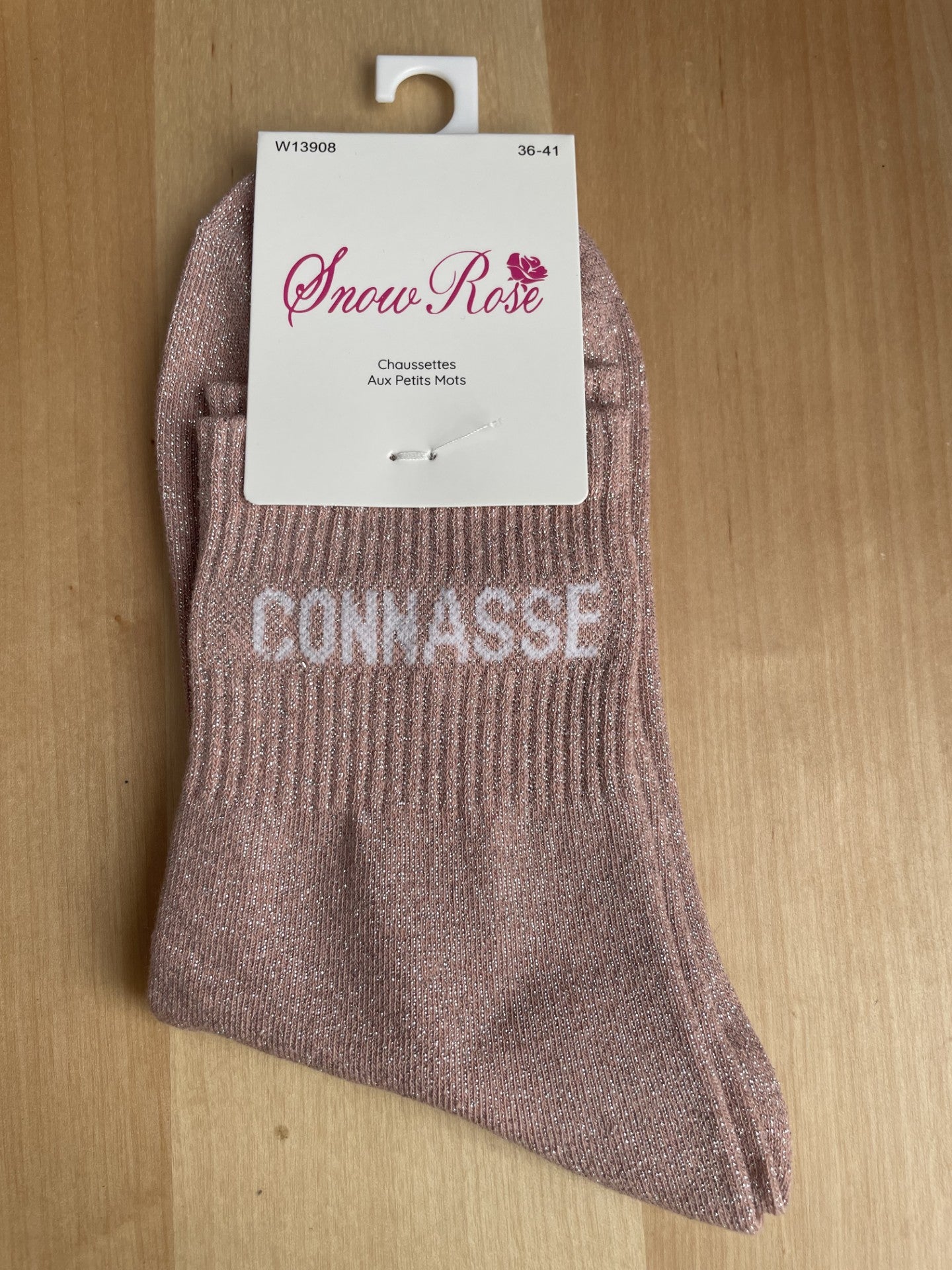 Chaussettes brillantes "CONNASSE"