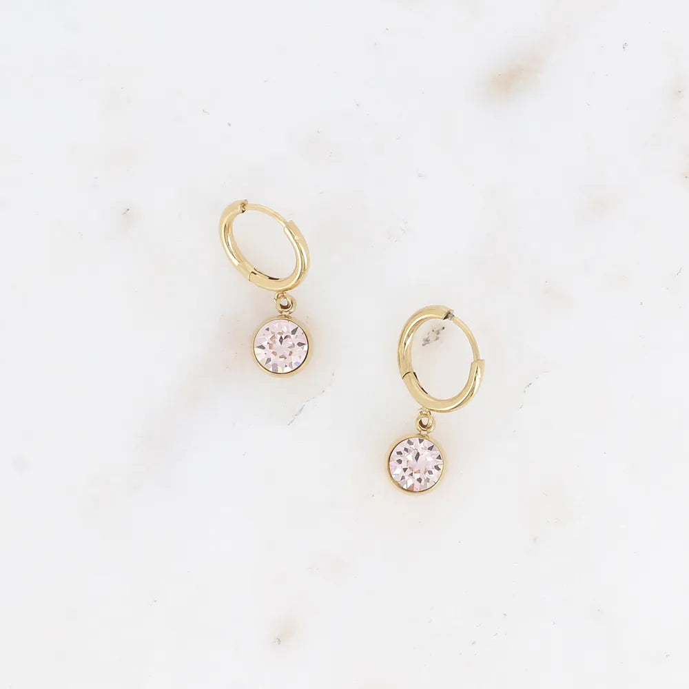 Créoles ornées de cristaux de Swarovski® SS29 Bohm Paris