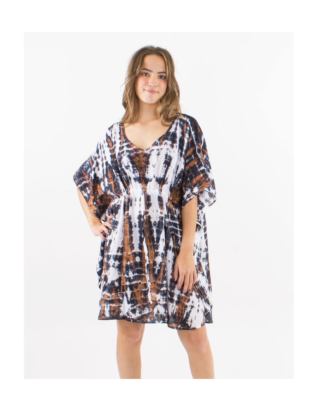 Tunique de plage oversize Tie and Dye