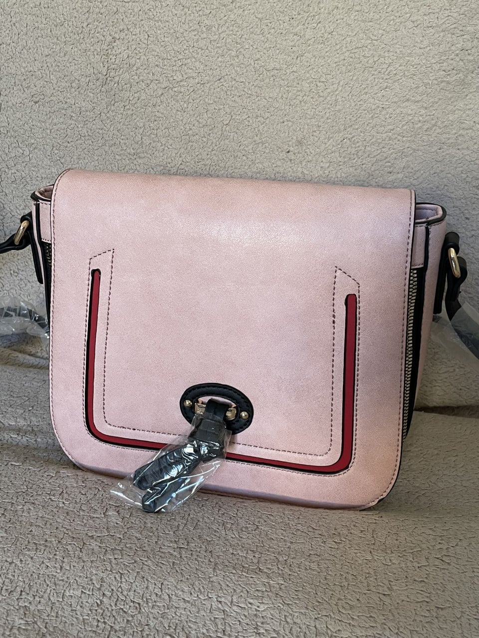 pink handbag