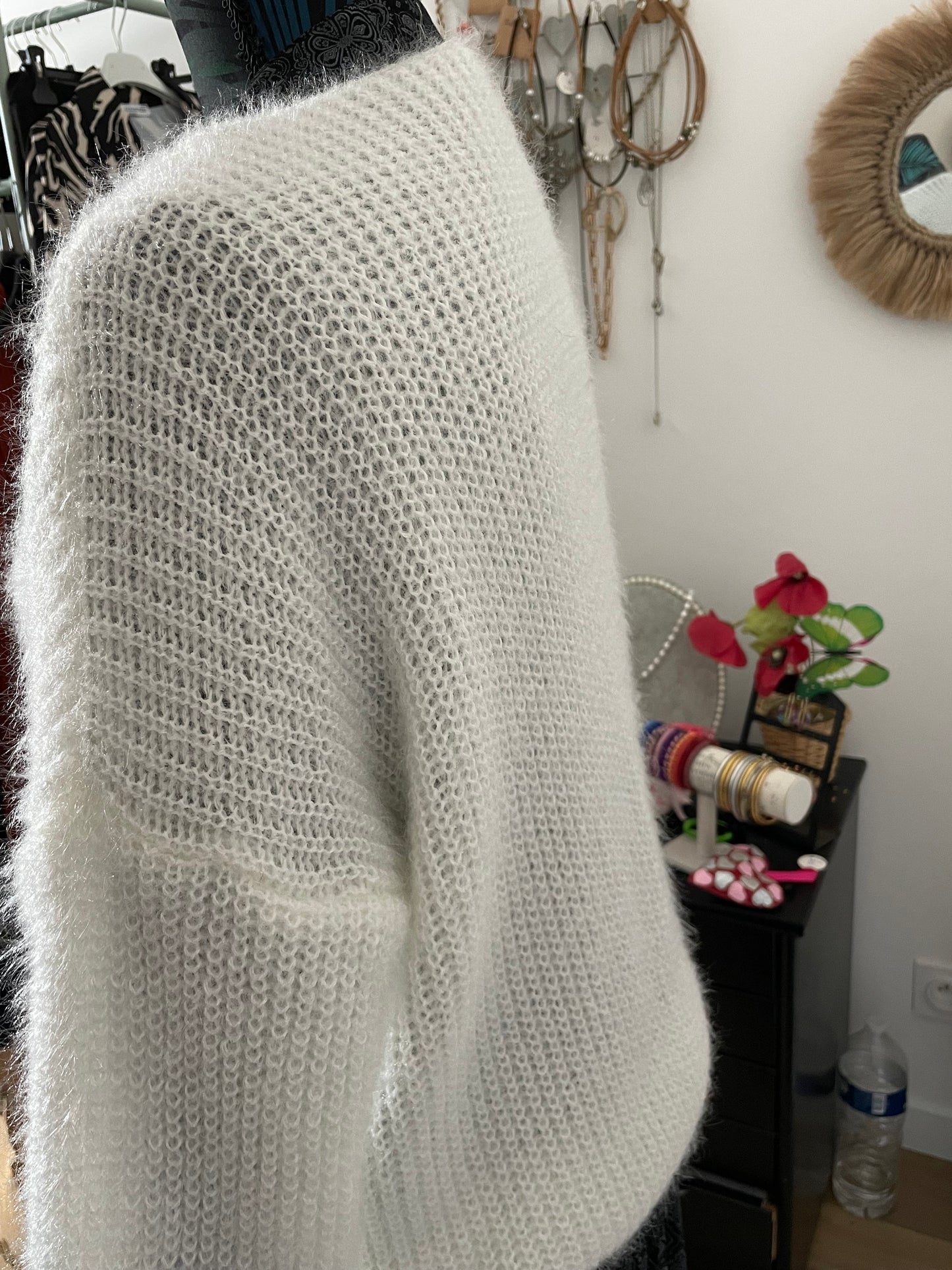 Long-sleeved buttoned cardigan