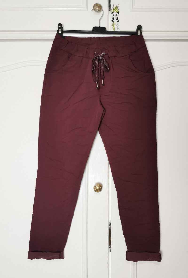 Pantajogg Froissé Femme - Confort Jogging & Style Ville