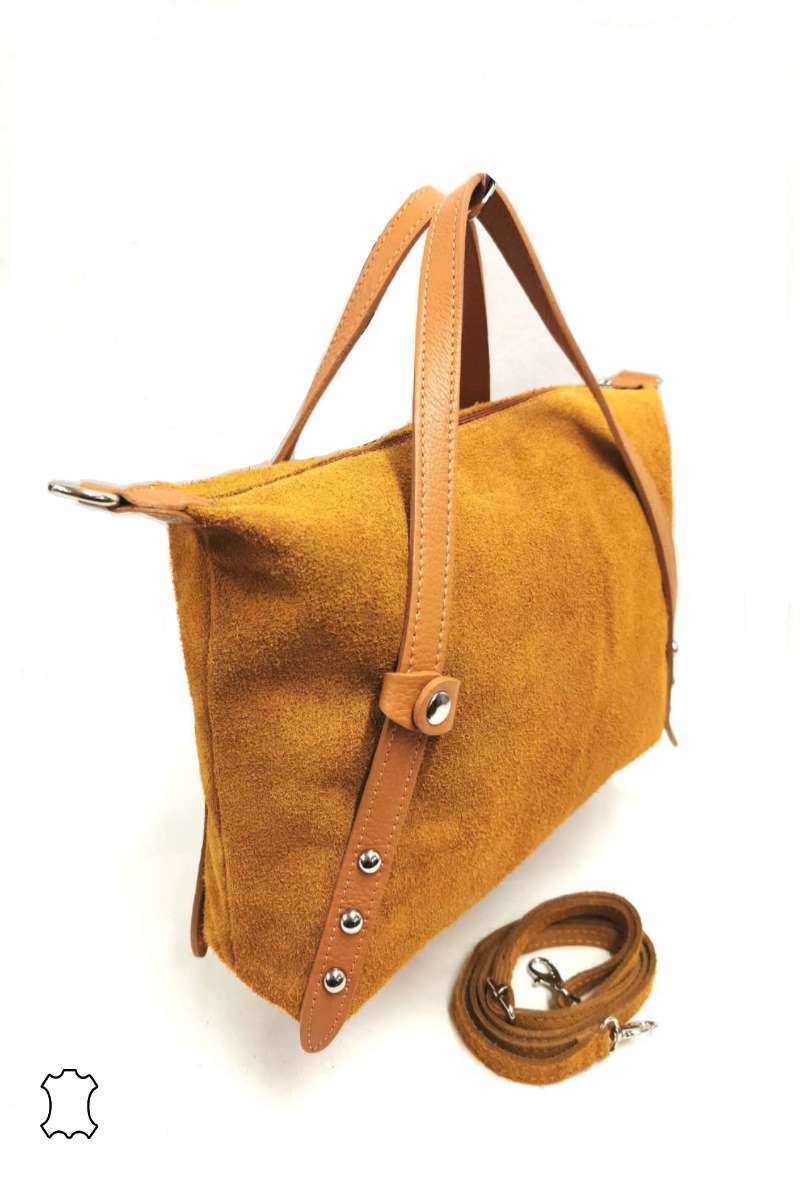 Sac à main en croute de cuir