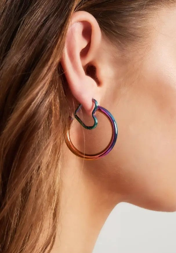 Boucle d'oreille holographique