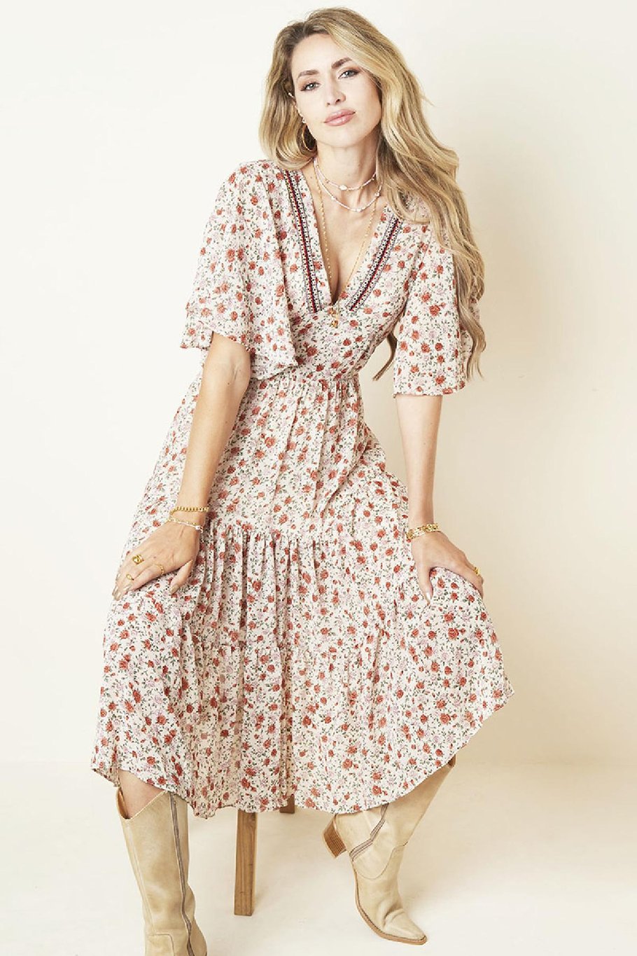 Robe bohème romantique